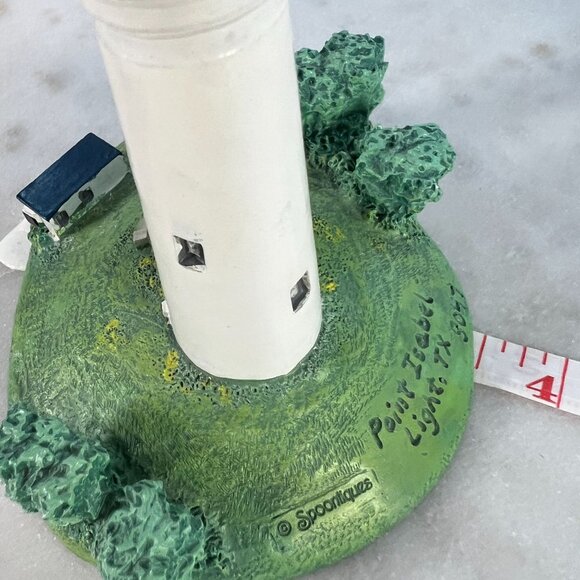 Vtg Point Isabel Light TX 9047 Lighthouse Figurine By Spoontiques Collectible 4" - Picture 6 of 6